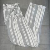 American Eagle Outfitters Pants & Jumpsuits | American Eagle Outfitters High Waisted Paperbag Pants | Color: Gray/White | Size: M