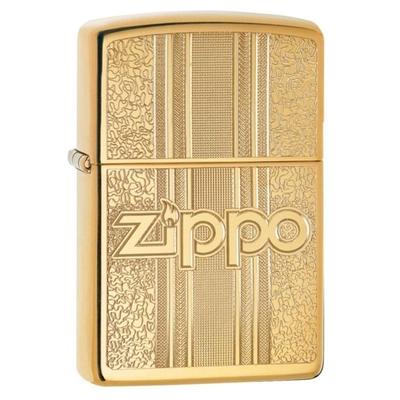 "Zippo Camping Gear Pattern Design Pocket Lighter w/ Box Model: 29677"