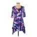 LOGO Casual Dress: Purple Floral Dresses - Women's Size 2X-Small