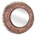 Dakota Fields Bronze Leaf Round Mirror Metal | 28.7 H x 28.7 W x 1.8 D in | Wayfair 155DA56E8370422D8927BB4F88A0A1E4