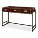 Sarreid Ltd Secretary Desk Wood/Metal in Black/Brown/Red | 31 H x 49 W x 22 D in | Wayfair 53151