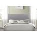 Latitude Run® Panel Headboard Upholstered/Wood & Upholstered/Linen in Gray/White | 52 H x 58 W x 3 D in | Wayfair 4381096F940E401DBBA6EDBA7699CC8A