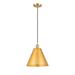 Innovations Lighting Bruno Marashlian Ballston Cone 12 Inch Mini Pendant - 516-1P-SG-MBC-12-SG-LED