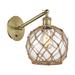 Innovations Lighting Bruno Marashlian Farmhouse Rope 13 Inch Wall Sconce - 518-1W-SN-G121-8RW