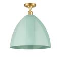 Innovations Lighting Bruno Marashlian Plymouth Dome 16 Inch 1 Light Semi Flush Mount - 516-1C-AB-MBD-16-RD