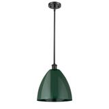 Innovations Lighting Bruno Marashlian Plymouth Dome 12 Inch Mini Pendant - 516-1S-BK-MBD-12-GR-LED