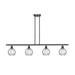 Innovations Lighting Bruno Marashlian Athens Water Glass 46 Inch 4 Light Linear Suspension Light - 516-4I-AB-G1215-6-LED