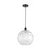 Innovations Lighting Bruno Marashlian Athens Water Glass 12 Inch Mini Pendant - 616-1P-BK-G1215-12