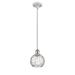 Innovations Lighting Bruno Marashlian Athens Water Glass 6 Inch Mini Pendant - 516-1S-BK-G1215-6-LED