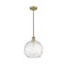 Innovations Lighting Bruno Marashlian Athens Water Glass 10 Inch Mini Pendant - 516-1S-SN-G1215-10-LED