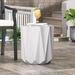 Anvil Outdoor Lightweight Concrete Side Table by Christopher Knight Home