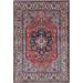 Geometric Heriz Serapi Turkish Oriental Area Rug Wool Handmade Carpet - 3'11" x 5'10"