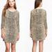 J. Crew Dresses | J.Crew Brown Jules Leopard Animal Print Shift Dress 2 | Color: Black/Brown | Size: 2