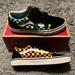 Vans Shoes | Glow In The Dark- Old Skool Vans; Multicolor Checkered | Color: Blue/Yellow | Size: 8.5