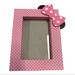 Disney Accents | Disney Store Minnie Mouse Ears Picture Frame For 4x6 Pictures Pink Polka Dots | Color: Pink/White | Size: Os