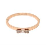 Kate Spade Jewelry | Kate Spade New York Ready Set Bow Bangle Hinged Bracelet | Color: Gold/Pink | Size: Os