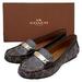 Coach Shoes | Coach Olive Loafer Signature Embossed Canvas Flat Size 7b Chestnut | Color: Brown/Cream | Size: 7.5