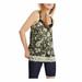 Free People Tops | Free People Women's Turn It Up Floral Print Sleeveless Tank Top Green Xs,$68 Nwt | Color: Black/Green | Size: Xs