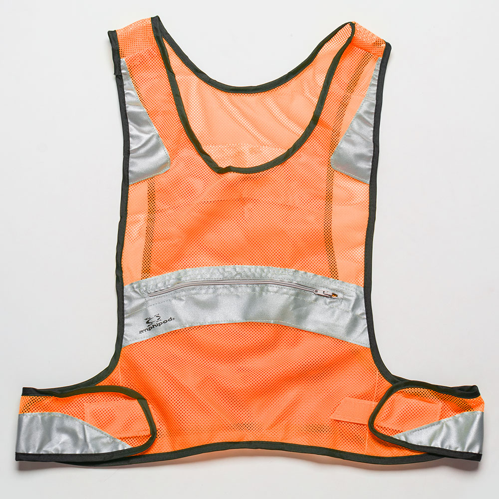 Amphipod Full-Visibility Reflective Vest Reflective, Night Safety Blaze Orange - Amphipod