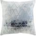 Gumalang 20" Square Modern Pillow plush Black/Ice Blue/Ink Blue/Light Sage/Metallic Silver/White/Teal/Silver Gray Throw Pillow - Hauteloom