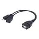 Câble adaptateur Micro USB à USB 2.0 OTG alimentation Micro USB pour Amazon Fire TV téléphone