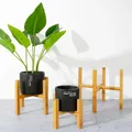 Porte-Pot de fleurs en bois à quatre pieds présentoir de Base pour plantes et plantes succulentes