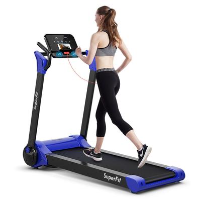 SuperFit 2.25HP Folding Electric Motorized Treadmill w/ Speaker - 55.9" x 30.5" x 49.5"