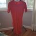 Athleta Dresses | Athleta Solstice Tee Dress, Orange Fire Color, Sz Xxs | Color: Orange/Red | Size: Xxs