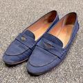 Coach Shoes | Coach Classic Denim Leather Loafer Shoes (6.5) | Color: Blue | Size: 6.5