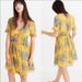 Madewell Dresses | Madewell Casual Floral Mini Dress | Color: Blue/Yellow | Size: 6