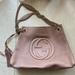 Gucci Bags | Gucci Marmont Shoulder Bag Hobo Soho Chain Handbag Blush Leather Tote | Color: Cream/Pink | Size: Os