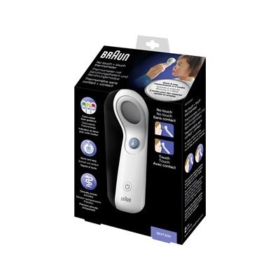 BRAUN Thermometer Stirn BNT300 No Touch + Touch Thermometer Batterie + Schutzkappe + Anleitung 1 Stk.