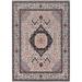 Geometric Turkish Kashan Mohtasham Area Rug Hand-knotted Wool Carpet - 8'0" x 9'9"