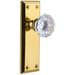 Grandeur Fifth Avenue Solid Brass Rose Privacy Door Knob Set with