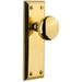 Grandeur Fifth Avenue Solid Brass Rose Dummy Door Knob Set with Fifth