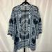 American Eagle Outfitters Tops | American Eagle Outfitters Blue Short Sleeve Kimono, Size Xs-S | Color: Blue/White | Size: S