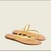 J. Crew Shoes | J. Crew Nwt Capri Leather Braided-Strap Flip-Flops | Color: Yellow | Size: Various