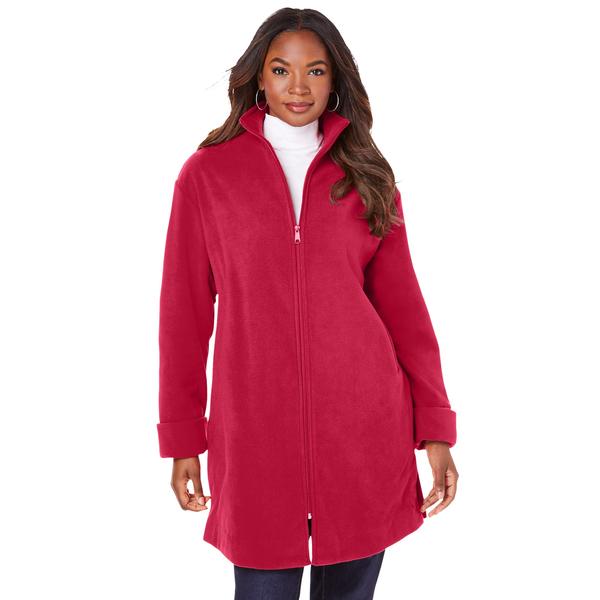 plus-size-womens-plush-fleece-driving-coat-by-roamans-in-classic-red--size-26-28--jacket/