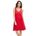 Plus Size Women's Crossover Back Tank Dress by ellos in Vivid Red (Size 22/24)