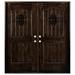 Door Destination Exterior Ready to Install Alder Prehung Front Entry Door Wood in Brown | 80 H x 60 W x 1.75 D in | Wayfair KA30X30X80LH