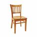 ERF, Inc. Solid Wood Slat Back Side Chair Wood in Brown | 33 H x 17 W x 17 D in | Wayfair ERP-B1092-C-Veneer-C