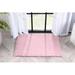 Black 24 x 0.8 in Area Rug - Well Woven kids Opal Crest Modern Solid Glam Faux Fur Plush Light Pink Glam Shag Area Rug Polyester | Wayfair OPA-19-3