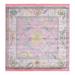 Blue/Gray 65 x 0.33 in Area Rug - Langley Street® Haefner Oriental Pink/Ivory/Teal/Yellow Area Rug, Polypropylene | 65 W x 0.33 D in | Wayfair