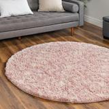 Pink 63 x 1.5 in Area Rug - Langley Street® Griego Geometric Machine Made Power Loom Area Rug in Light | 63 W x 1.5 D in | Wayfair