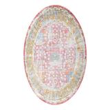 Blue/Pink 65 x 0.33 in Area Rug - Langley Street® Haefner Oriental Machine Made Power Loom Indoor Area Rug in Pink/Blue/Gold | Wayfair