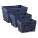 Gracie Oaks 3 Piece Wire Basket Set Metal in Blue | 8 H x 9.06 W x 12.6 D in | Wayfair 6B50DC30C1C34C98A933D2ED61567780