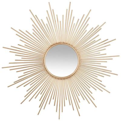 Atmosphera - Dekorativer Spiegel gold sun ø 100 cm