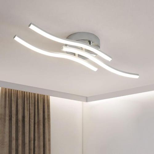 Goeco - Moderne Led Deckenleuchte Einfache Wellenförmige Deckenlampe 4-Flammig 4.000K Neutralweiß