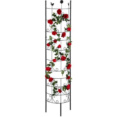 Rankgitter Metall, halbrund, zum Stecken, Rankhilfe für Kletterpflanzen, Spalier Garten, 180 cm Image