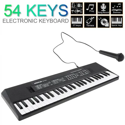 Clavier électronique pour piano clavier de musique numérique avec microphone cadeau pour enfants